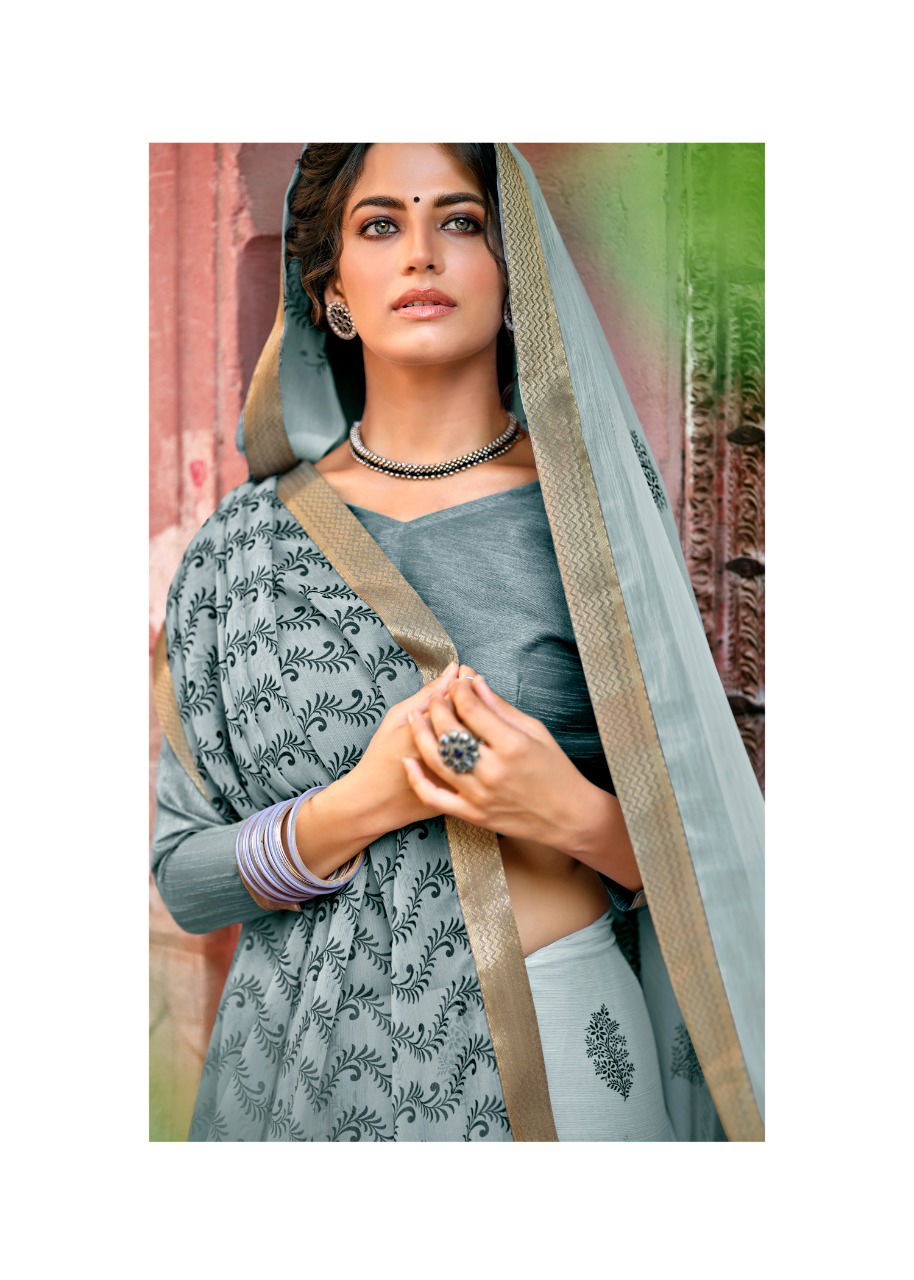 Kashvi Antara Chiffon Ethnic Wear Fancy Printed Designer Saree Collection
