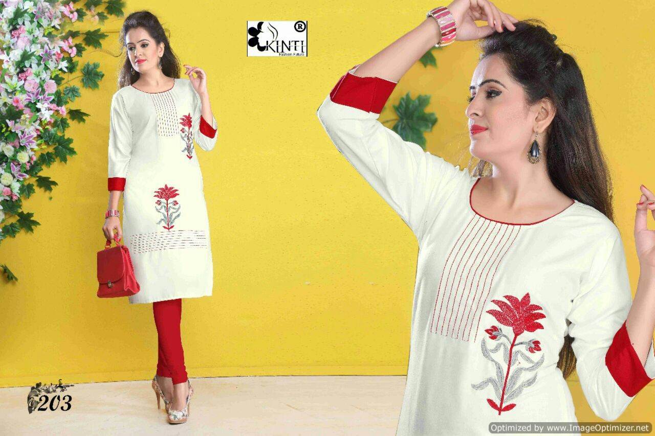 Kinti-Pratha Vol-2 Ltaets Designer Regular Wear Worked Heavy rayon Kurtis Collection

