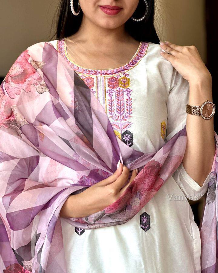 Vishwa 01 Viscose Chanderi Kurti Bottom With Dupatta  Wholesale In India