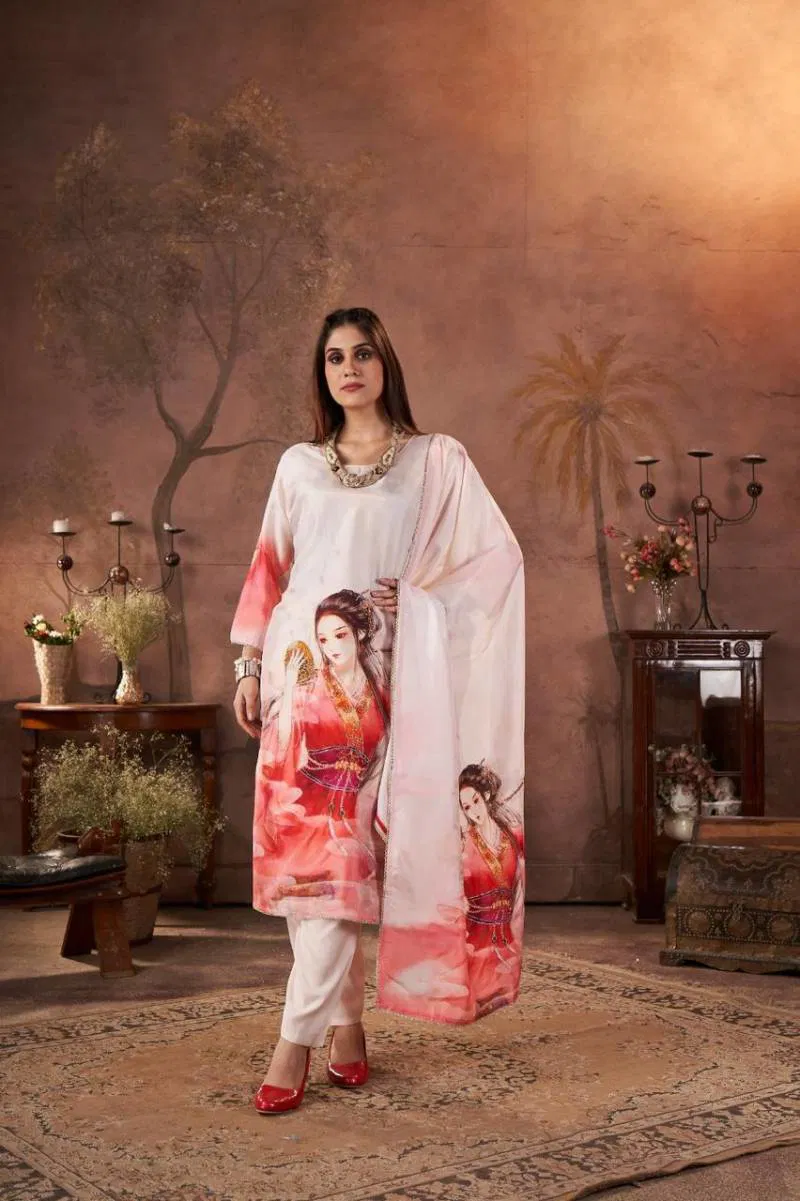Tanyaa P 392 Maslin Printed Kurti Bottom With Dupatta Wholesale Market In Surat With Price