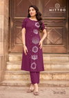 Baawri By Mittoo Rayon Threadwork Kurti With Bottom Wholesale Online
