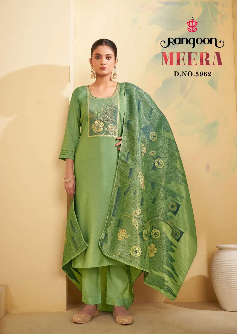Rangoon Meera 5961 Series Kurti Bottom With Dupatta Best Wholesale Shop In Surat