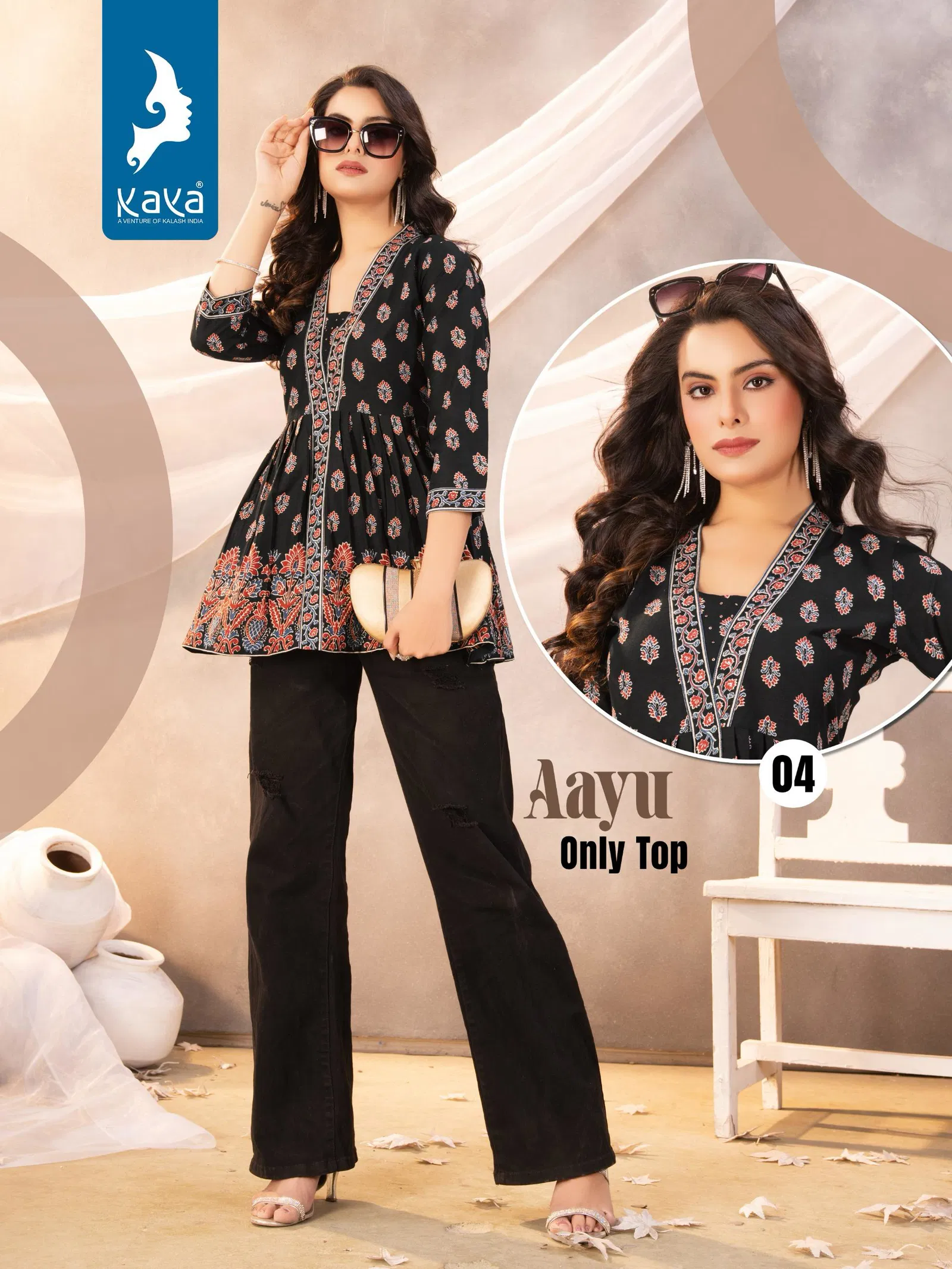 Aayu By Kaya Cotton Printed Wholesale Ladies Top Suppliers In Mumbai
