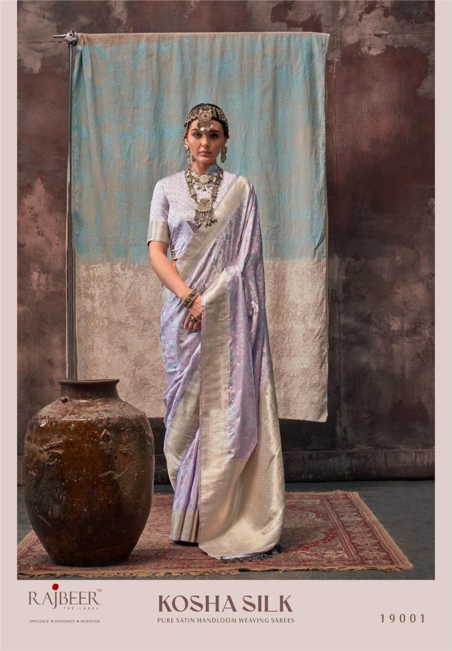 Kosha Silk By Rajbeer Satin Handloom Sarees Wholesale Shop In India