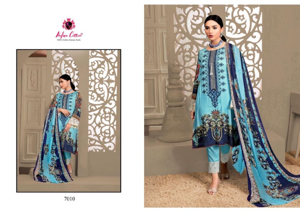 Nafisa Sahil 7 Casual Daily Wear Printed Karachi Cotton Dress Material Collection