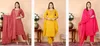 Naisha K 64 Neck Cotton Embroidered Work Kurti With Bottom Dupatta Orders In India