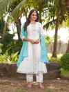 Bhavini By Aanchi Roman Silk Flair Wholesale Kurti With Bottom Dupatta In India