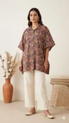 K 924 Vol 2 By Naisha Cotton Printed Kaftan Style Shirt Ladies Tops
