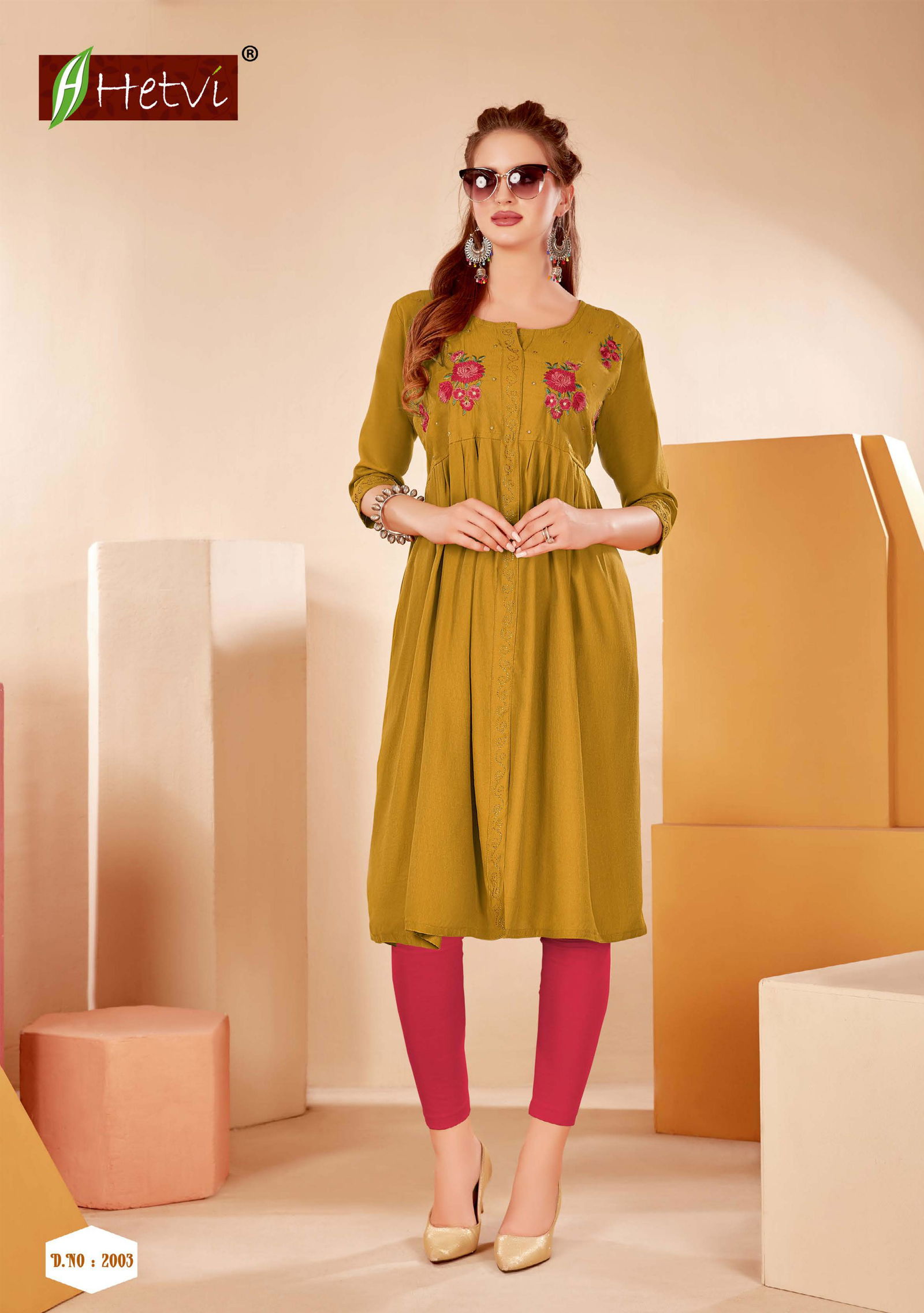 Hirwa Amira Rayon Ethnic Wear Fancy Designer Latest Kurti Collection
