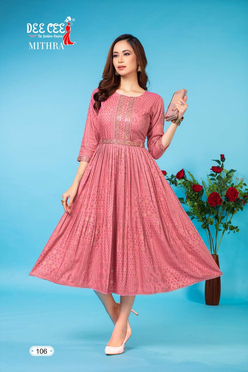 The Fashiom Empire By Deecee Rayon Printed Kurtis Catalog