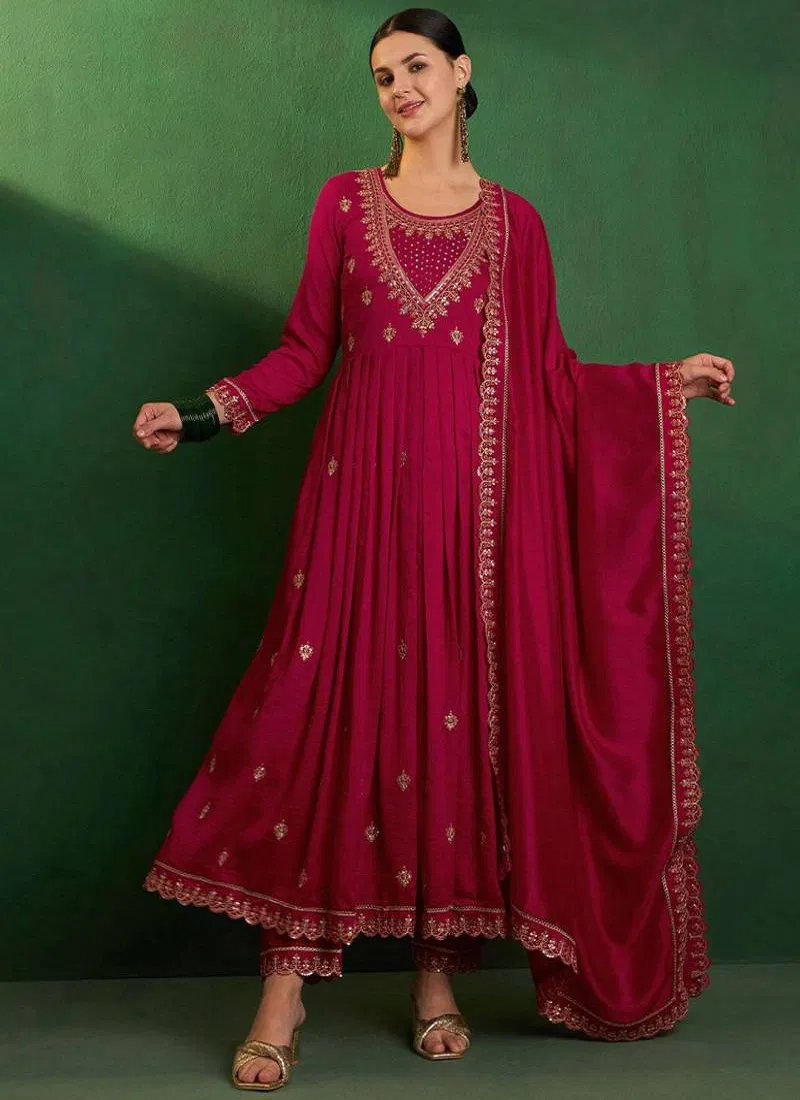 Simran 1 Embroidered Fancy Kurti Bottom With Dupatta Wholesale Market