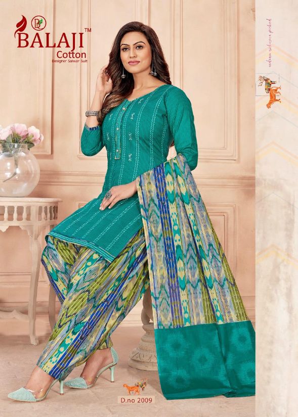 Balaji Niharika Casual Daily Wear Cotton Printed Latest Dress Material Collection