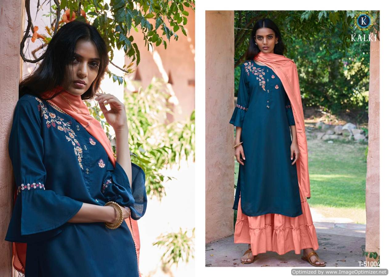 Kalki Mirrow Plus Latest Designer Festive Wear Pure Muslin Fancy Look Readymade Suit Collection With Gotapatti Work 