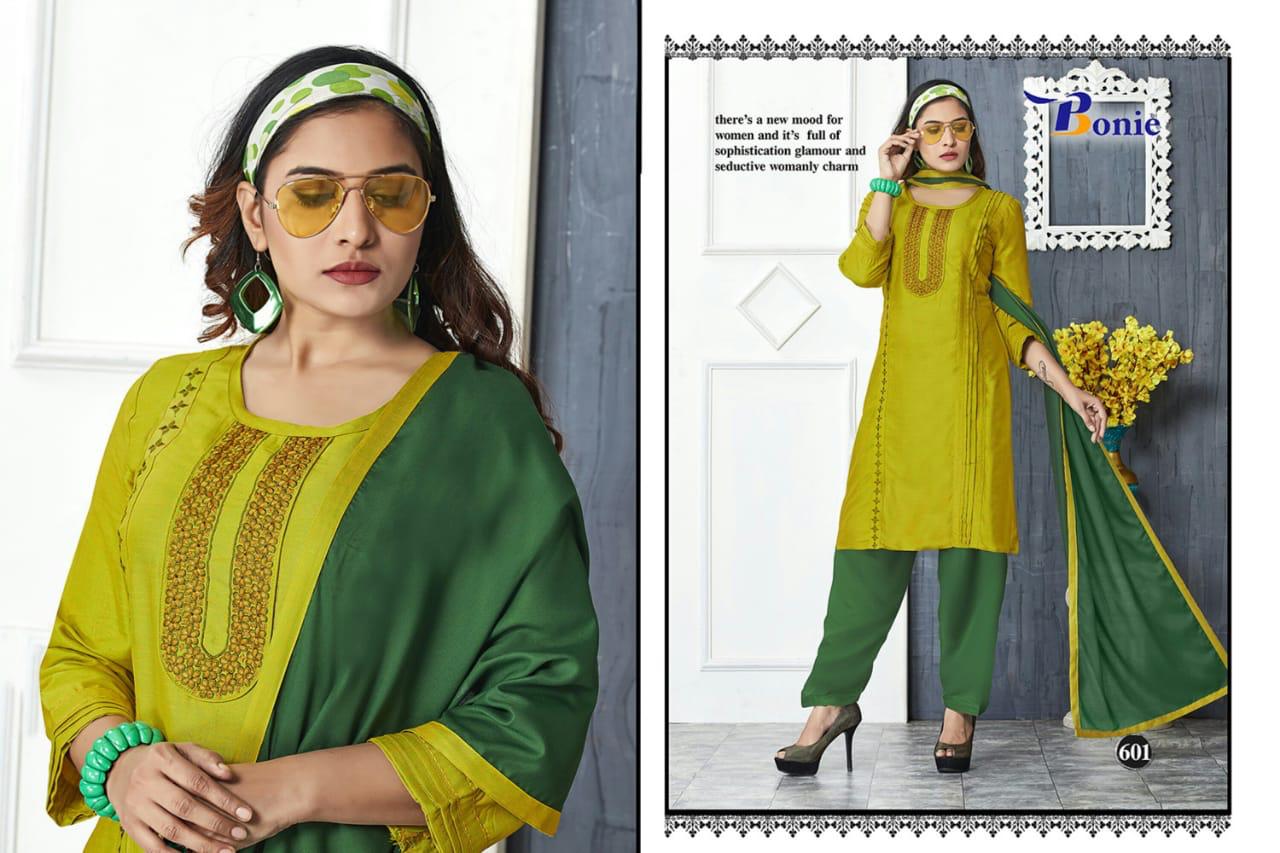 Bonie Naira Latest Designer Patiyala Style Beautiful Neck Design Salwar Suit Collection
