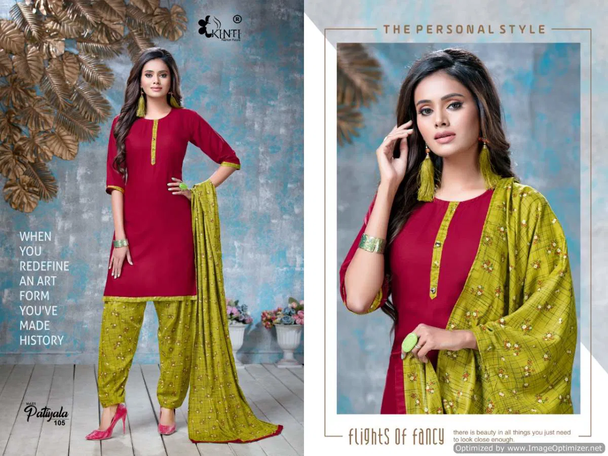 Kinti Patiyala Vol 1 Latest Designer Daily Wear Rayon Printed Readymade Dress Collection 
