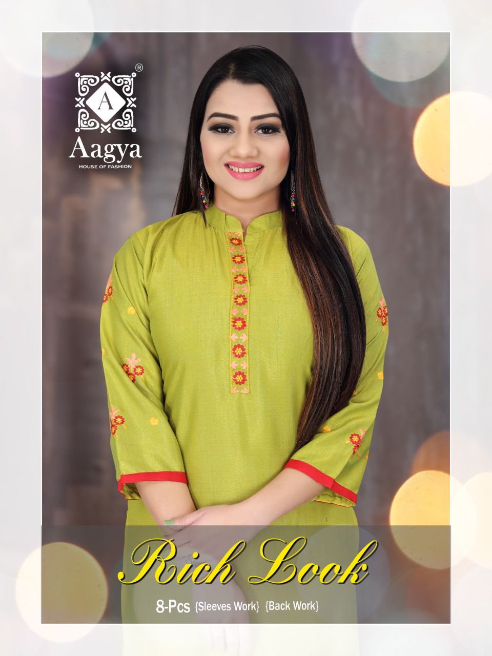 Aagya Rich Look Regular Wear Rayon Designer Kurti Collection