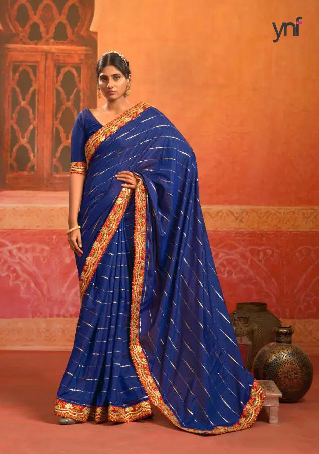 Ynf Bandhani Gota 1 Exclusive Festive Wear Sana Silk Latest Designer Saree Collection