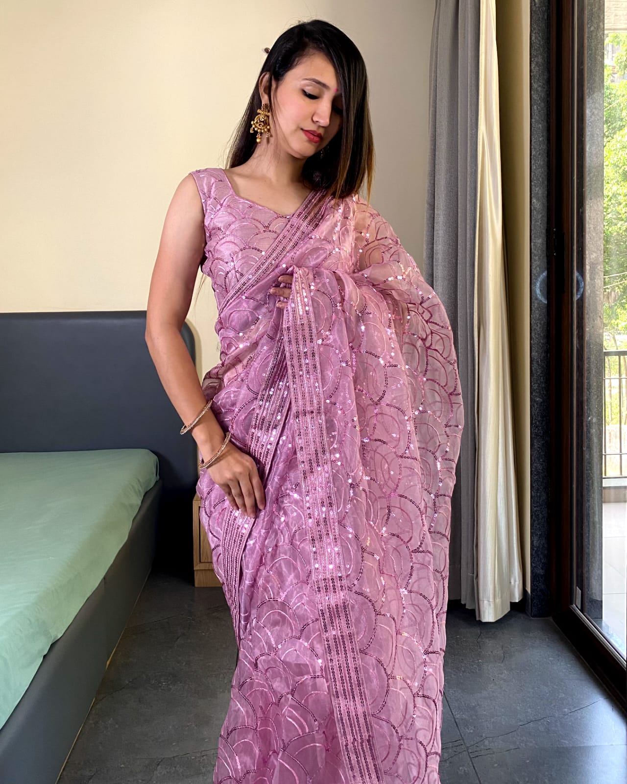 BT 3081 Organza Silk Party Wear Sarees Catalog
