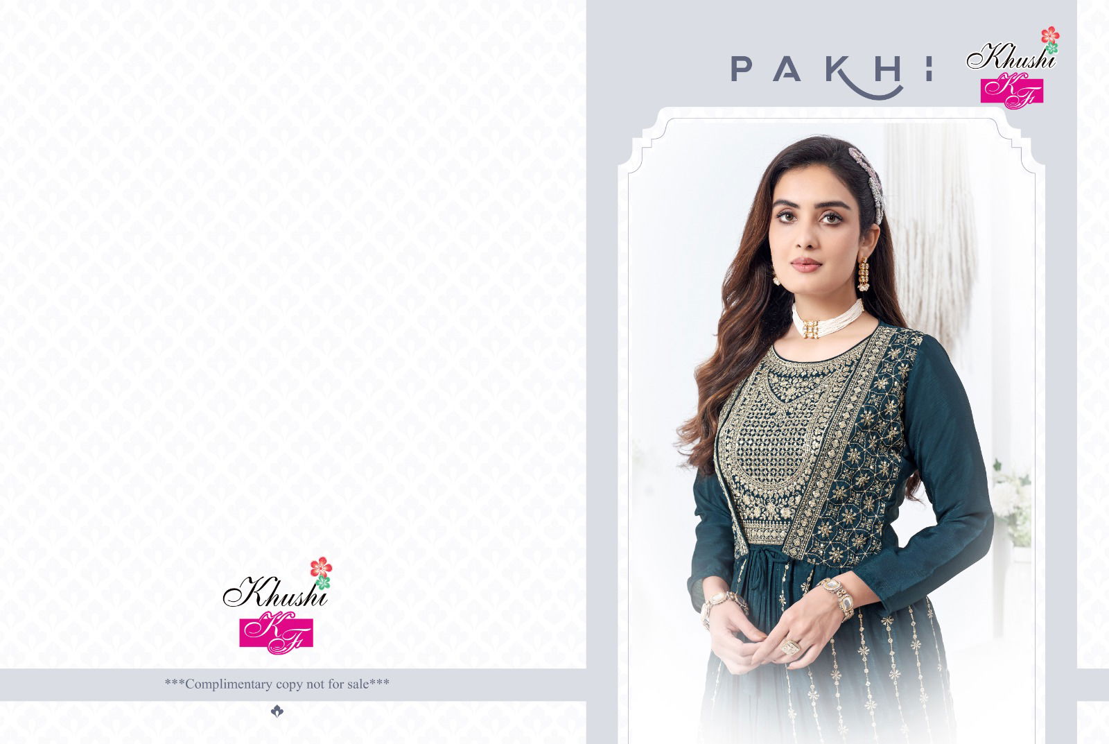 Pakh By Kf Party Wear One-Piece with Jacket Gown Catalog