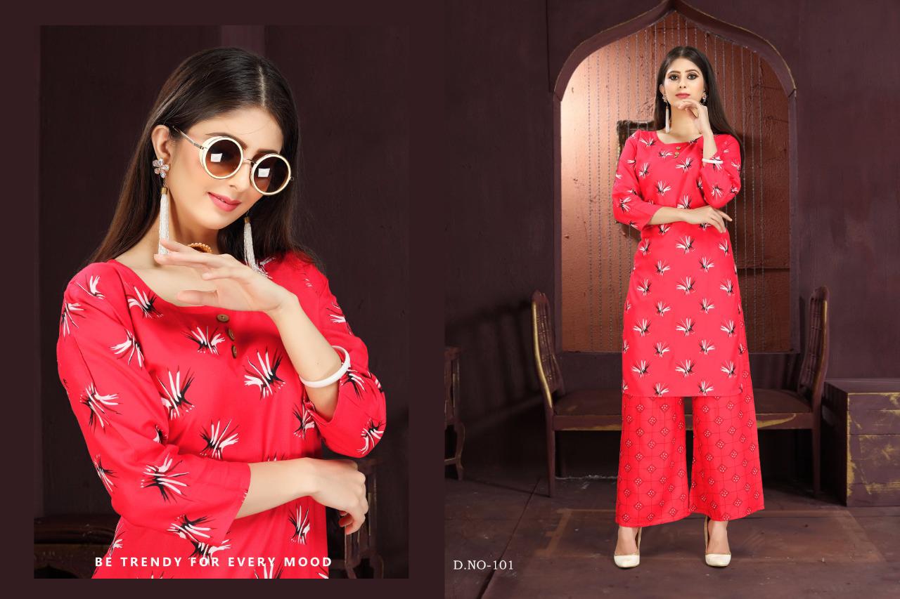 Platinum Latest Designer Kurtis Collection With Plazzo 