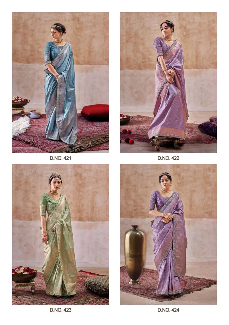 Kalaa By Kala Jamun Satin Silk Embroidery Sarees Online Wholesale