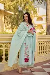 Designer Satkritee 01 Chanderi Embroidery Kurti Set
