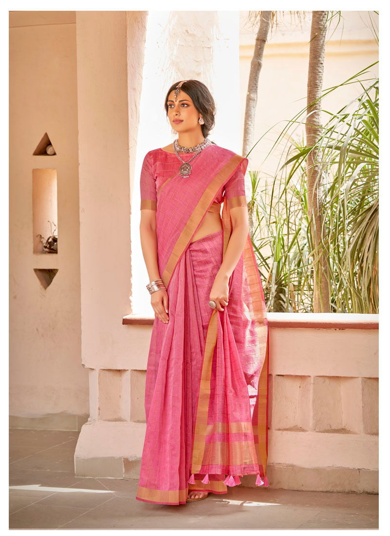 LIFESTYLE RAJSHREE Latest Fancy Designer casual Wear Cotton Jari Saree Collection