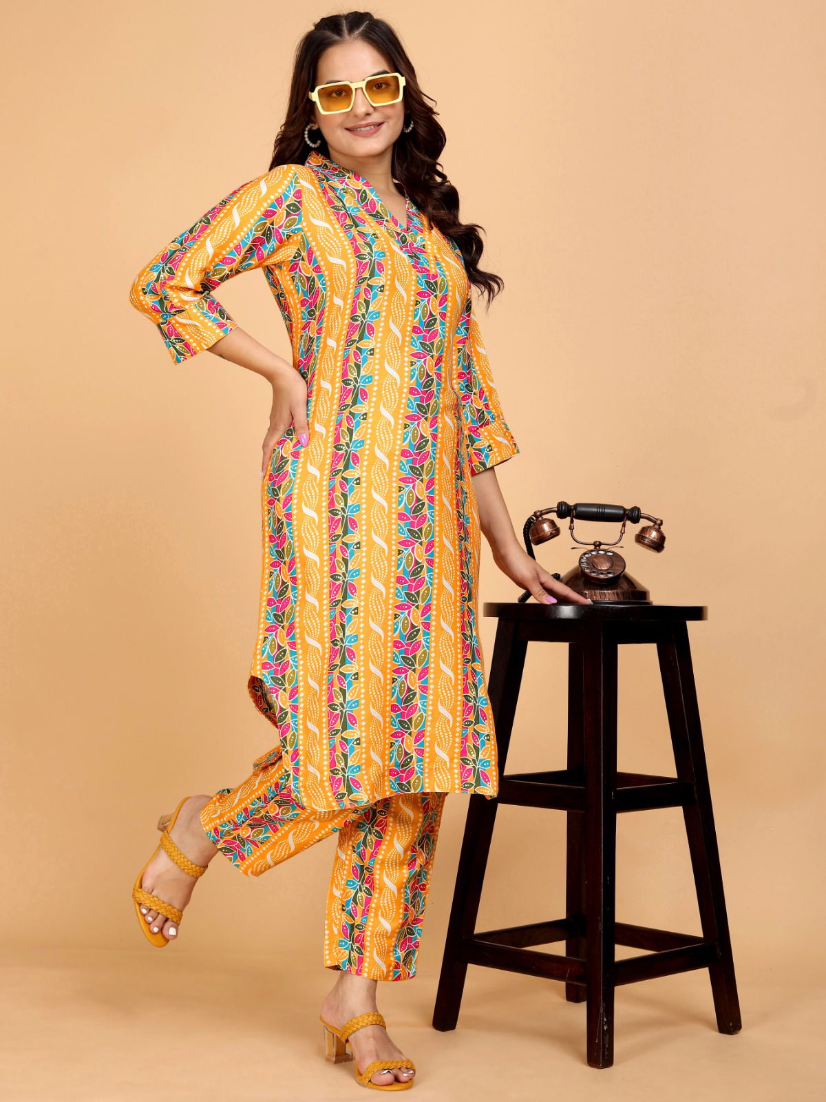 Aarika 9Star Designer Jam Cotton Kurti With Bottom Suppliers In India