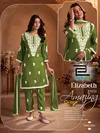 Elizabeth Pro By Blue Hills Rayon Surat Kurtis With Bottom Dupatta Wholesale Market