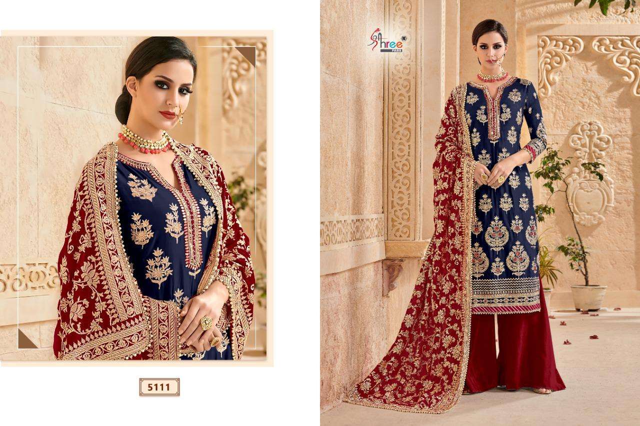 ShreeFab  Mutiyaar Gold Latest Designer Heavy Embroidery Work Salwar Suit Collection With Pure Chinon Heavy Embroidery & Four side Embroidered Lace Dupatta 