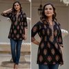 Naisha K 329 Cotton Printex Border Shorts Tops Best Wholesale Shop In Surat