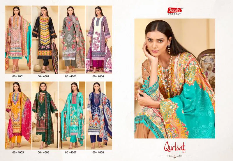 Qurbat Vol 4 By Jash Mix Cotton Dress Material Wholesale Price In Surat