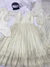 DC G43 Cream Anarkali Gown With Dupatta Suppliers In India