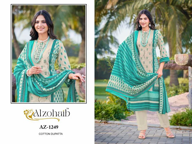 Ruaab Vol 1 By Alzohaib Chiffon Dupatta Pakistani Salwar Suits Bulk Orders In India