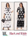 Black And White Vol 18 By Blue Hills Rayon Surat Kurti With Bottom Dupatta Wholesale Market