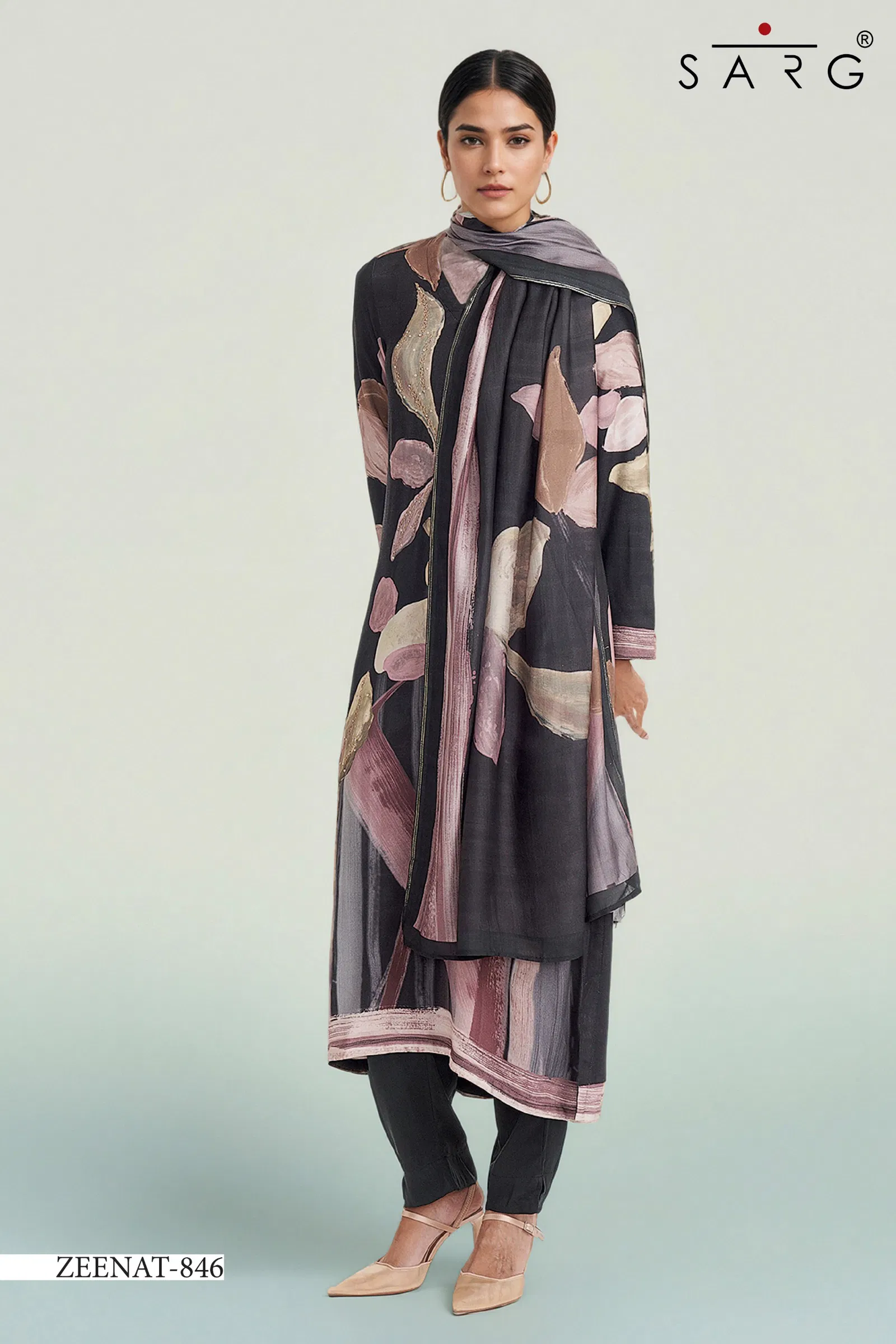 Zeenat By Sarg Lawn Cotton Printed Dress Material Suppliers In India