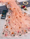 Dhruvi Super Hit Treding Organiza Silk Embroidery Sarees Wholesale Market In Surat With Price