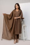 Naisha K 335 Cotton Embroidered Work Kurti With Pant Dupatta Suppliers In India