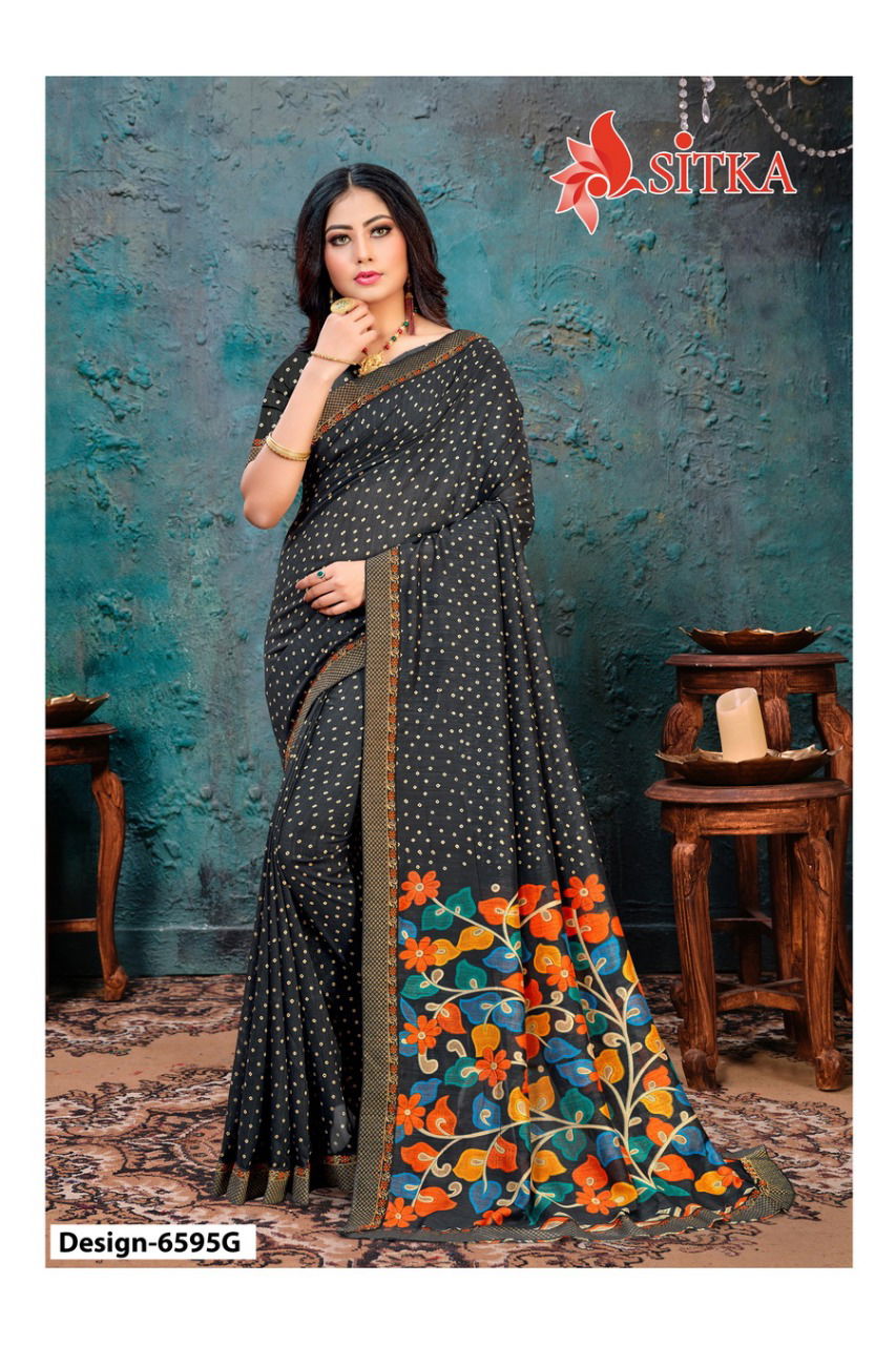 Sindhu Vichitra Silk Latest Designer Regular Wear Printed Vichitra 
 SIlk Sarees Collection
