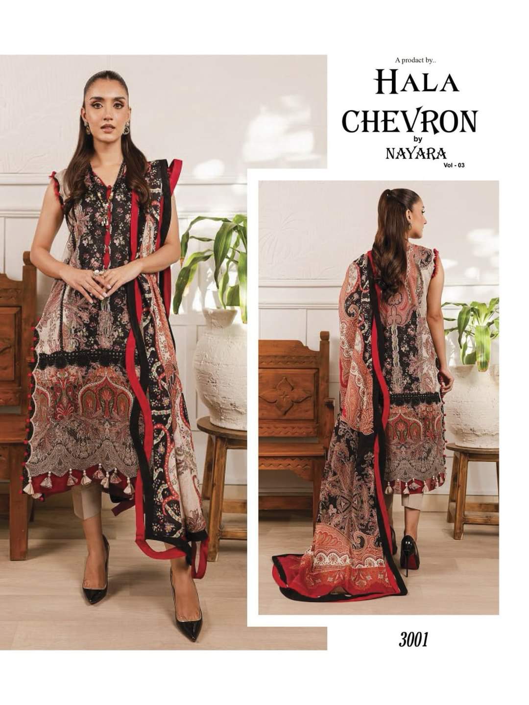 Chevron By Nayra Vol 3 Cotton Pakistani Dress Material Catalog