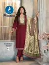 Mandira By Kaya Rayon Printed Surat Kurti With Bottom Dupatta Wholesale Market