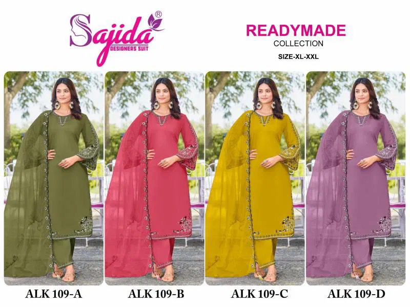 Sajida 109 A To D Embroidered Pakistani Salwar Kameez Exporters In India