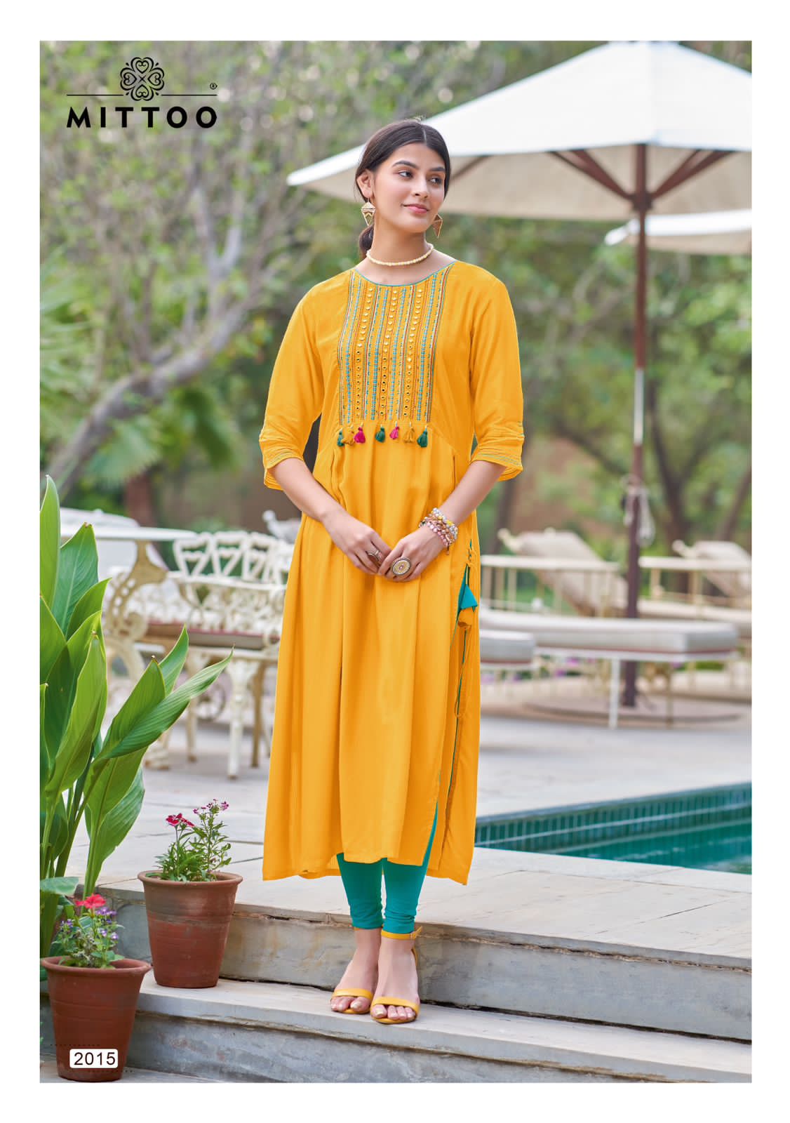 Mittoo Mullberry Heavy Rayon Embroidery Kurti Catalog
