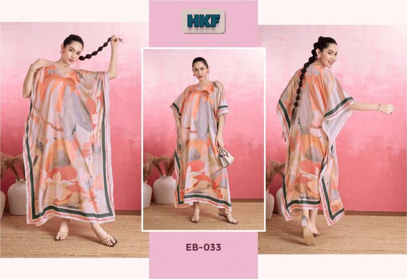 Hkf Everbloom Vol 5 By Soft Satin Printed Kaftan Exporters In India