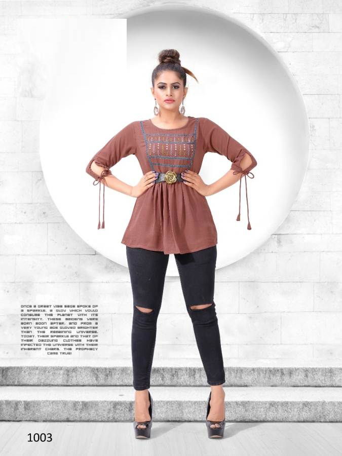 Glame Up Latest Fancy Designer Casual Wear Trendy Western Ladies Short Tops Collection
