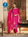 Dhyani By Kaya Chanderi Jacquard Kurti With Bottom Dupatta Wholesalers In Surat