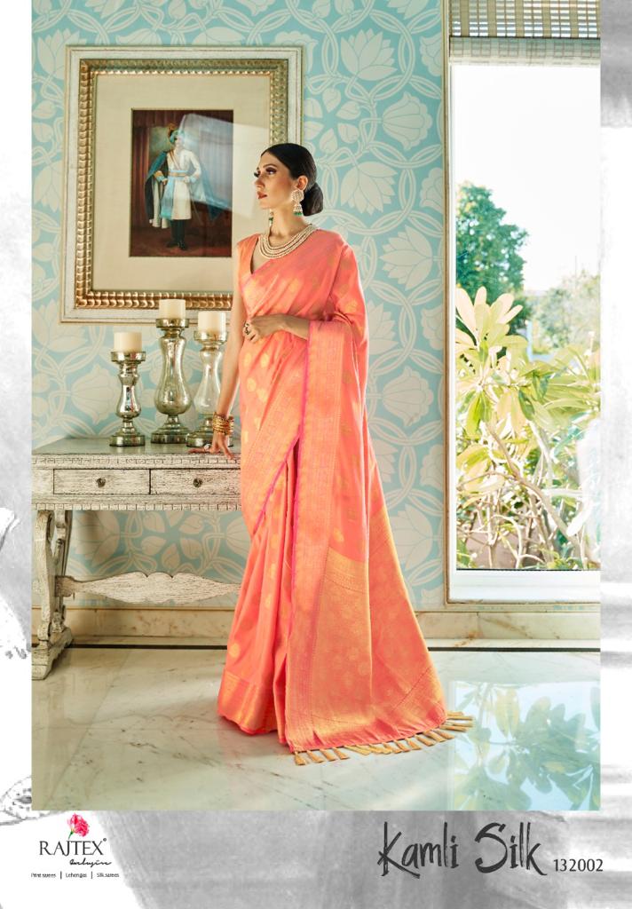 Rajtex Kamli Silk Latest Designer Collection Fancy Wedding Wear Heavy Silk Sarees