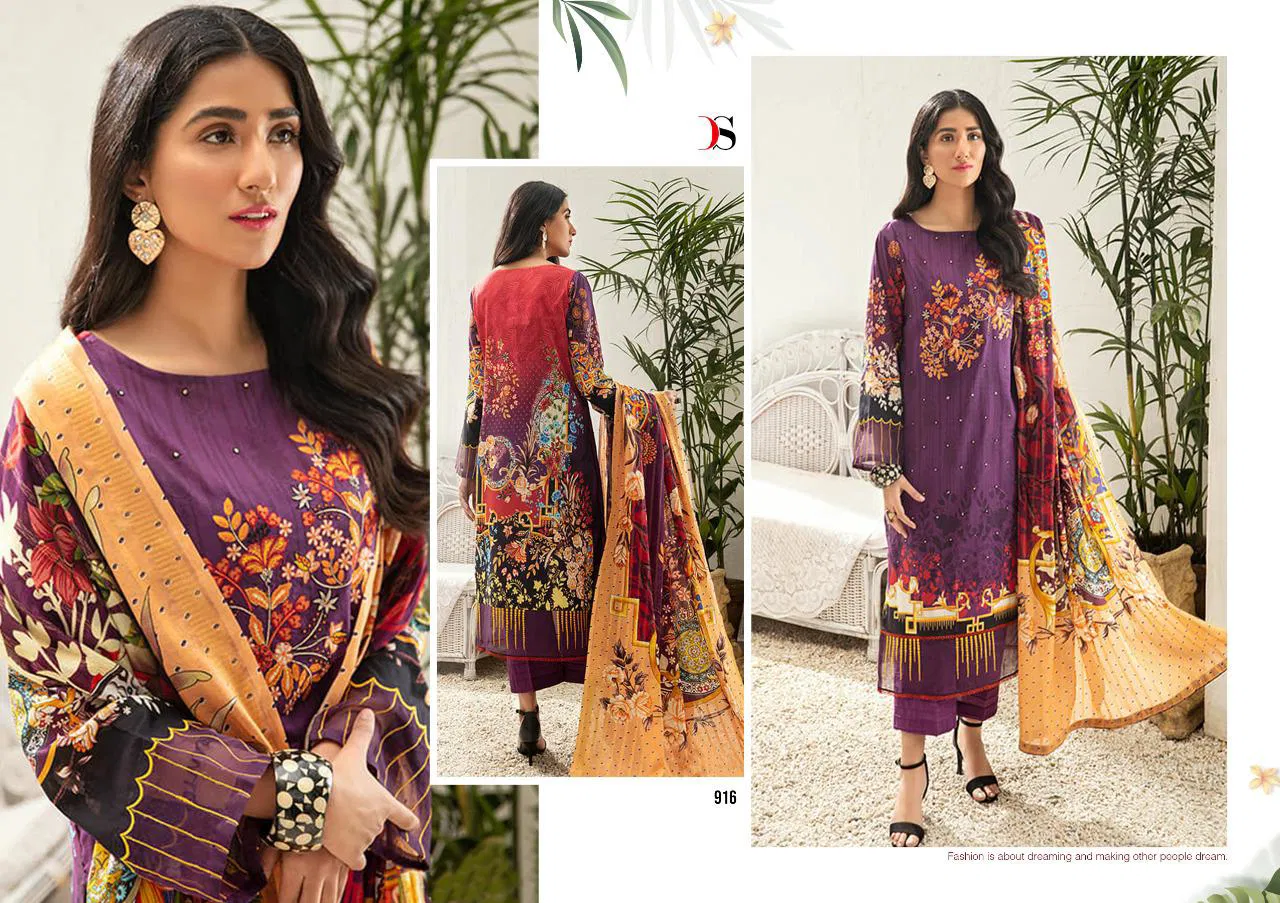 Deepsy Elan 13 Fancy Regular Wear Digital Printed Karachi Dress Materials Collection
