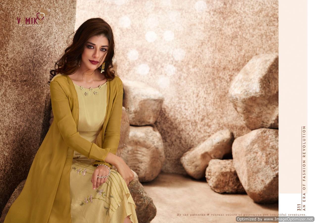 Vamika Upstylish 2 Latest fancy Designer Ethnic Wear Pure Viscose Maslin Silk Designer Kurti Collection
