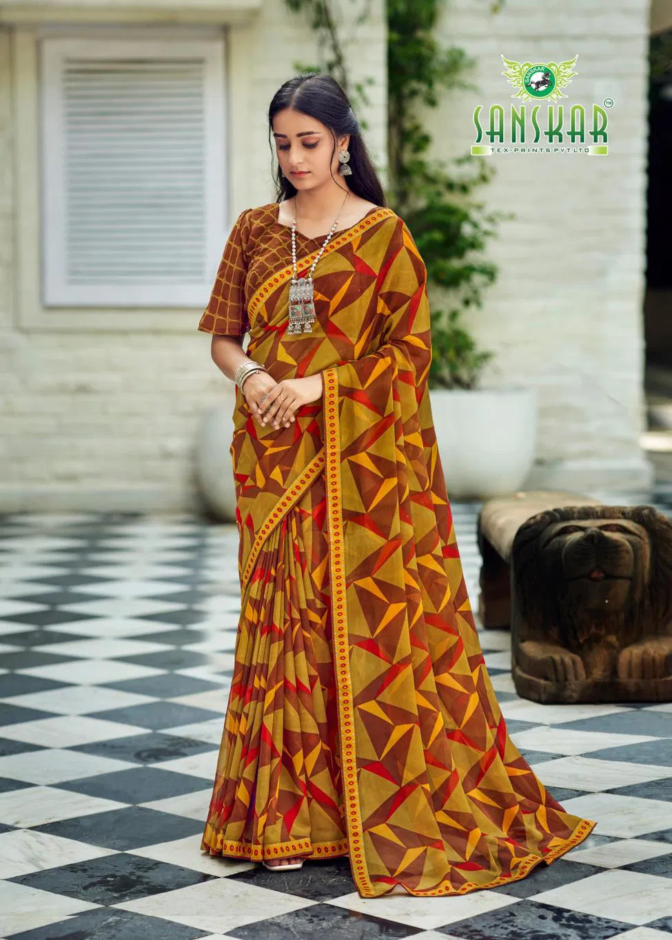 Bhagyashree By Sanskar Georgette Saree Online Wholesale